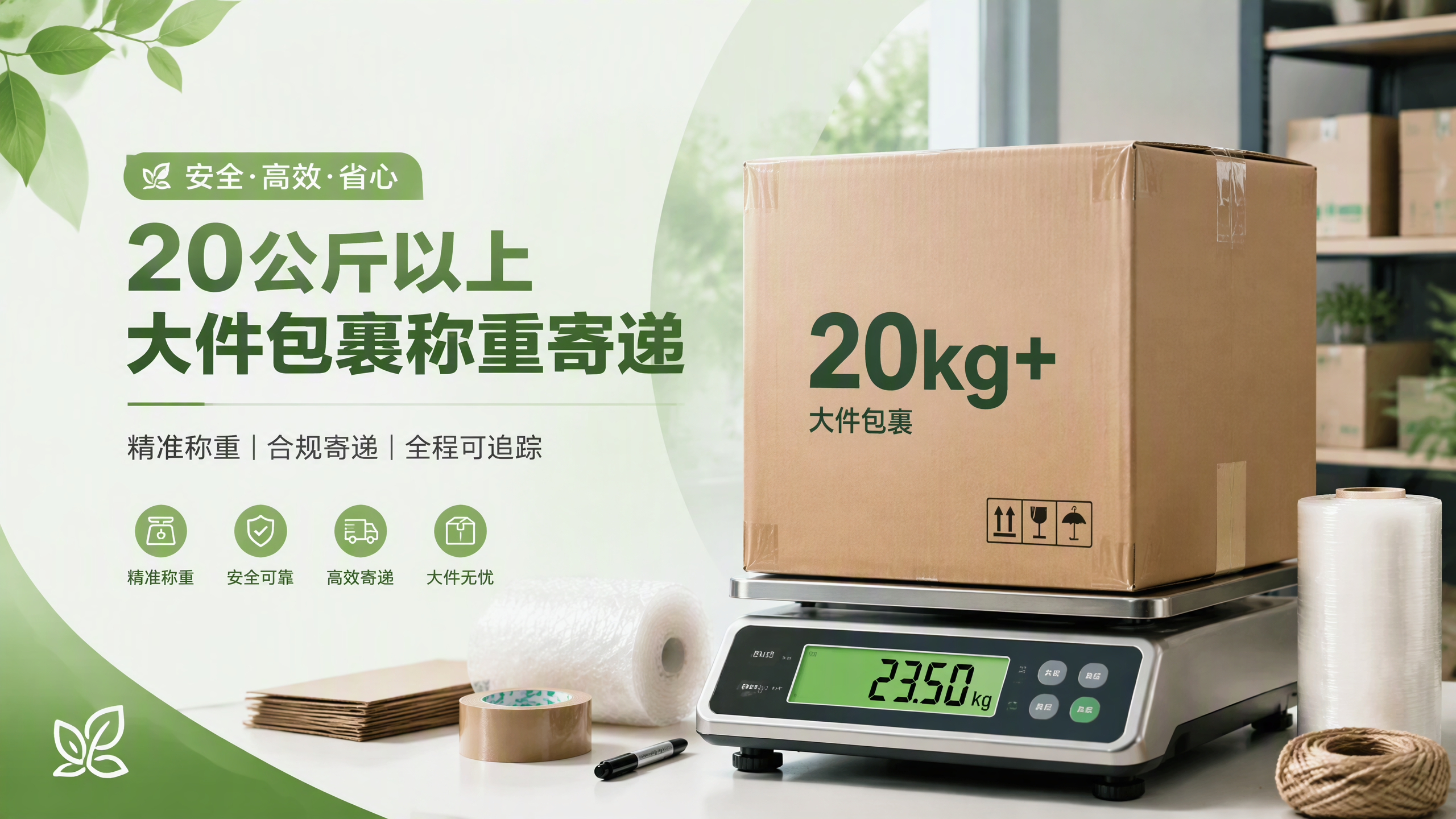 寄20公斤以上的大件走物流多少钱？快递社实测低至4折起省六成